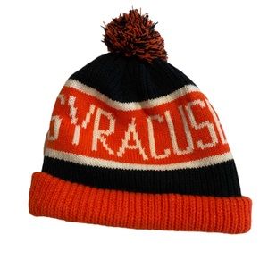 Syracuse pom pom hat